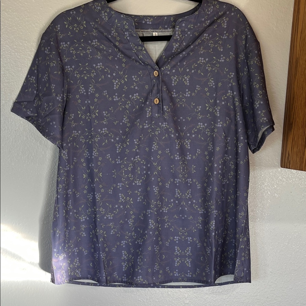 Floral Purple Women's Top